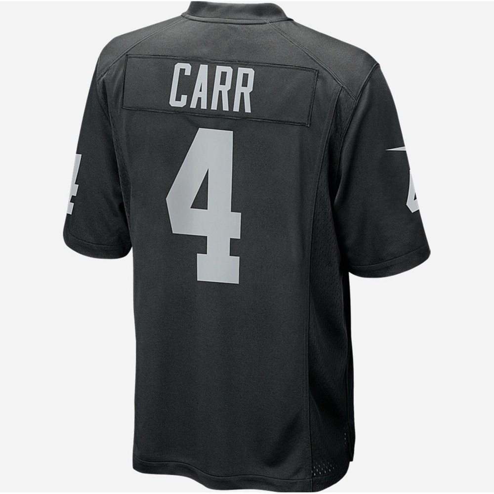 Nike On Field Derek Carr Las Vegas Raiders NFL Black Jersey Medium NWT MSRP $130